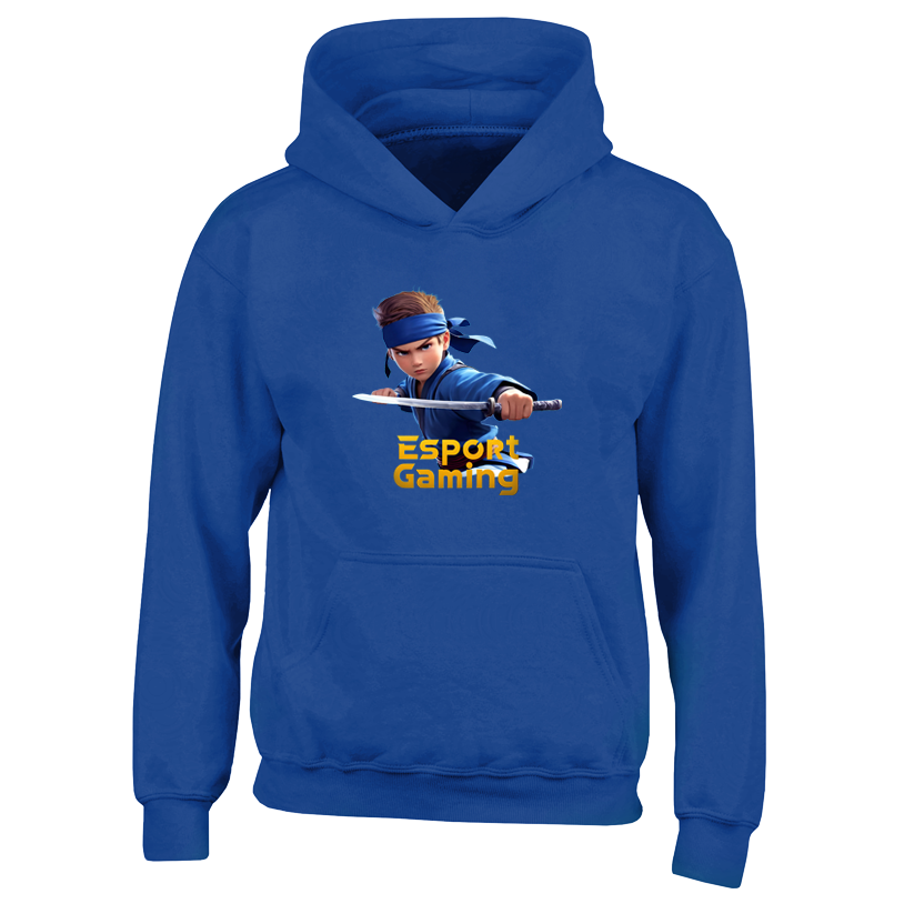 Blue Ninja Hoodie til børn