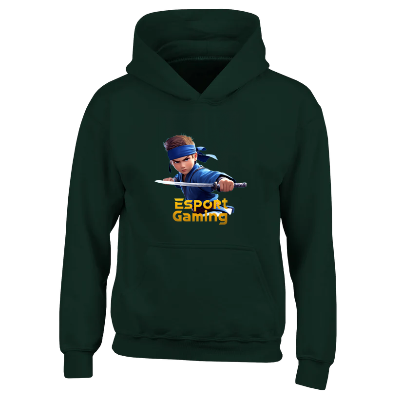 Blue Ninja Hoodie til børn