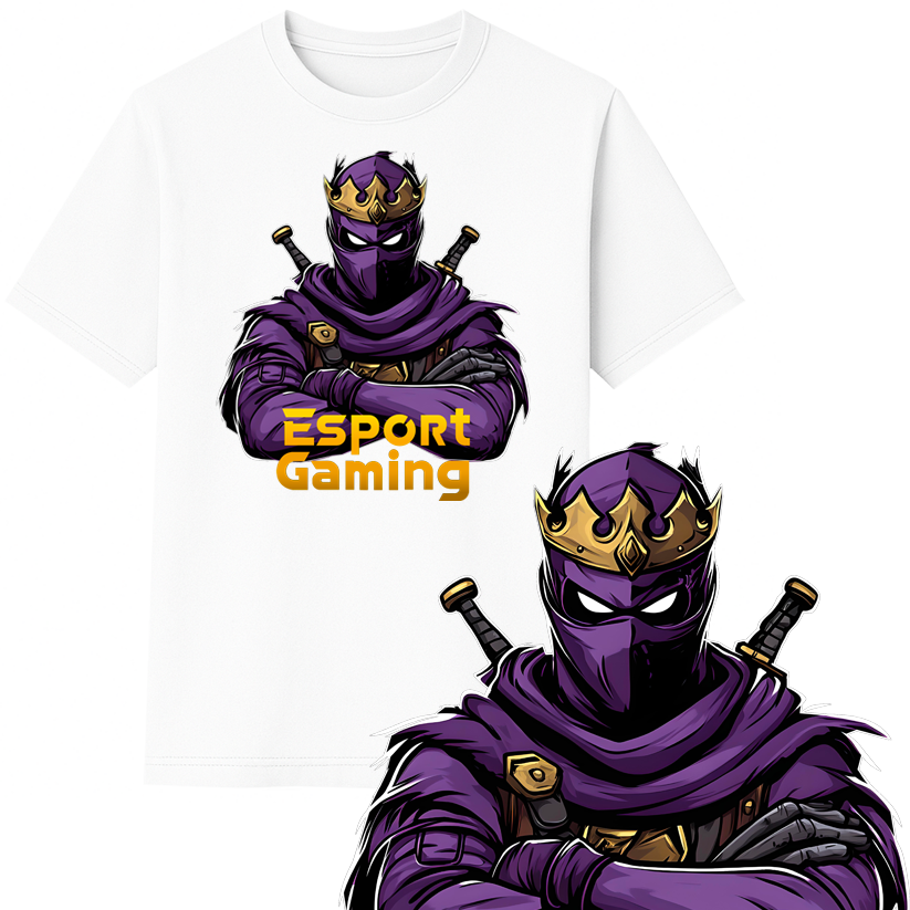 Purple NInja T-shirt til børn