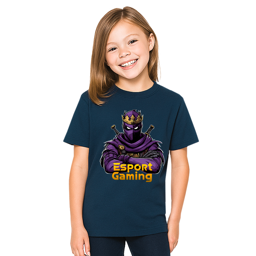 Purple NInja T-shirt til børn