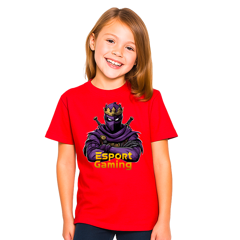 Purple NInja T-shirt til børn