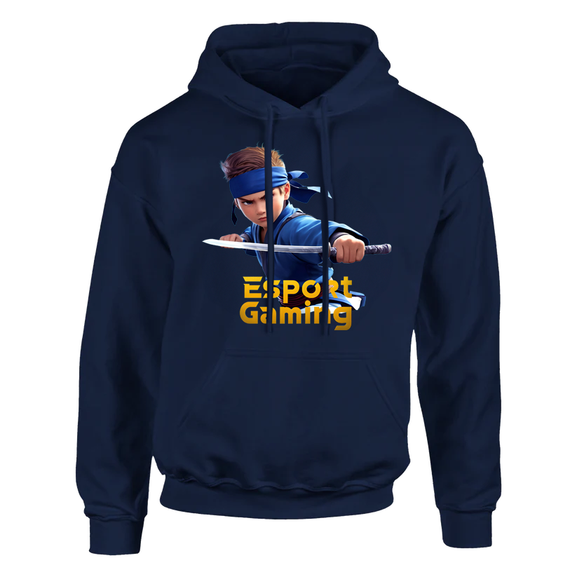 Blue Ninja kid Hoodie - voksne og unge