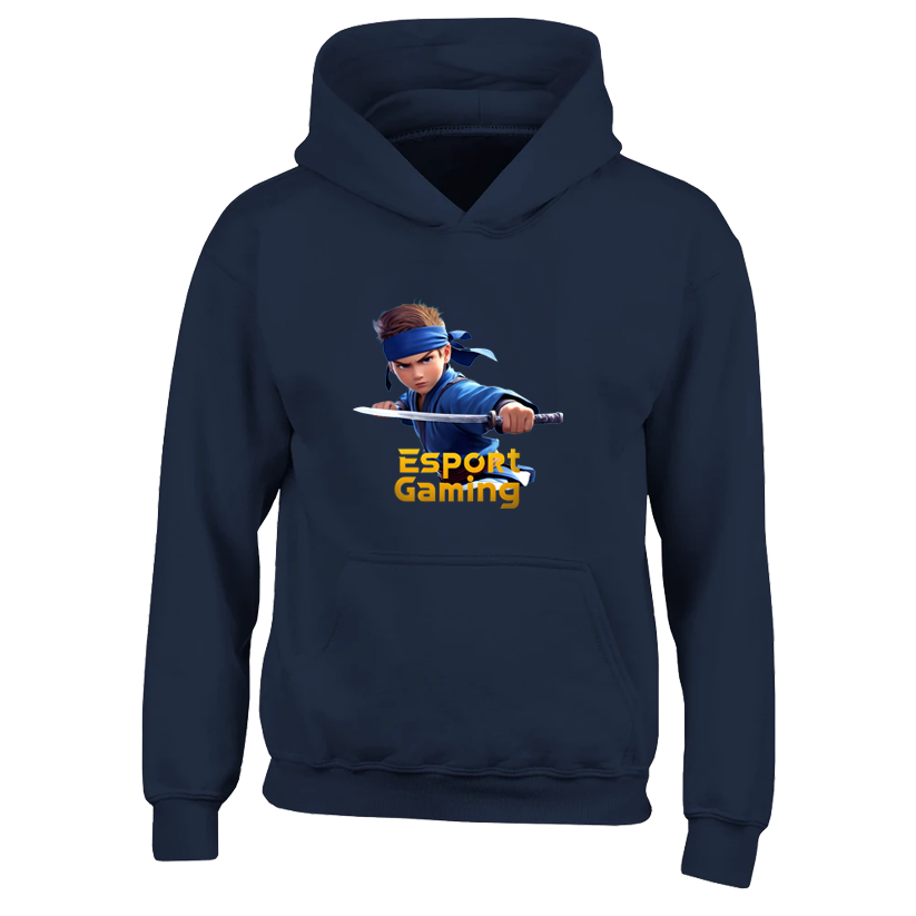 Blue Ninja Hoodie til børn