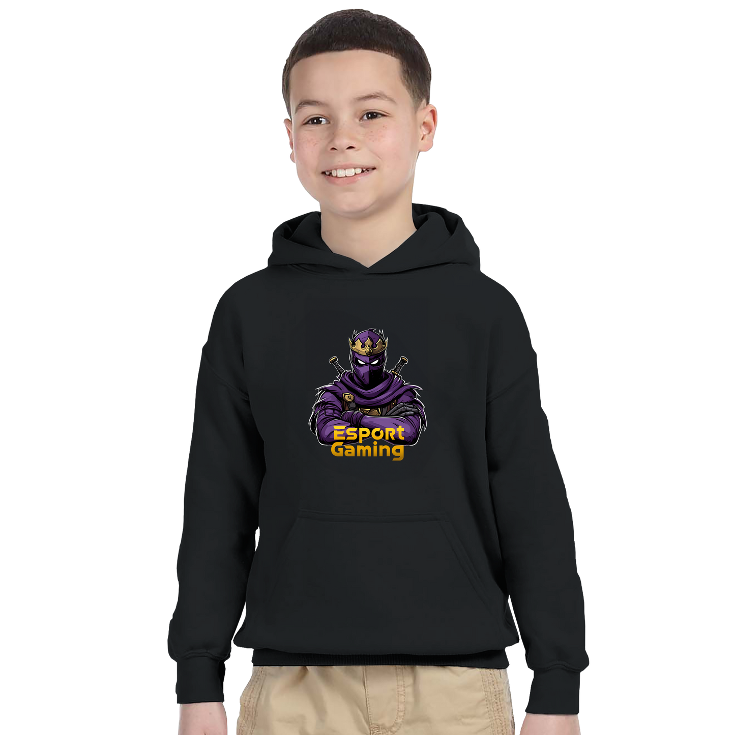 Purple Ninja Hoodie til børn