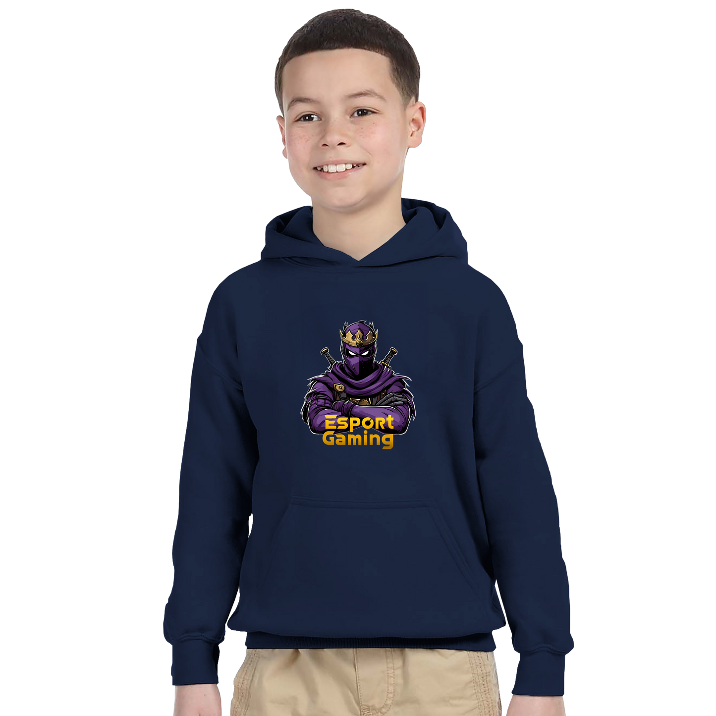 Purple Ninja Hoodie til børn