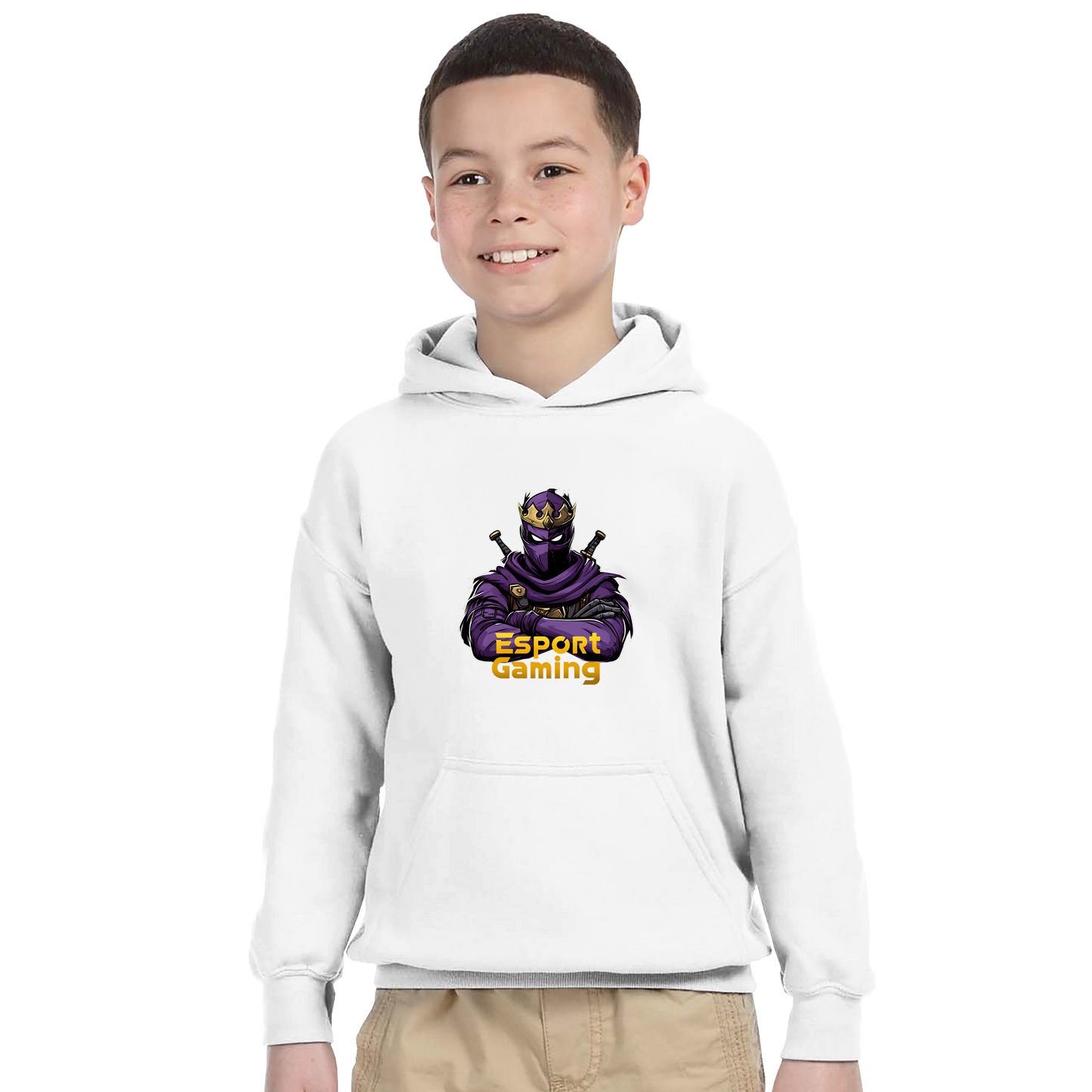 Purple Ninja Hoodie til børn