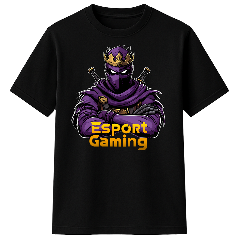 Purple NInja T-shirt til børn
