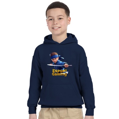 Blue Ninja Hoodie til børn