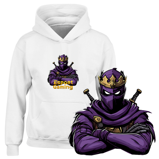 Purple Ninja Hoodie til børn