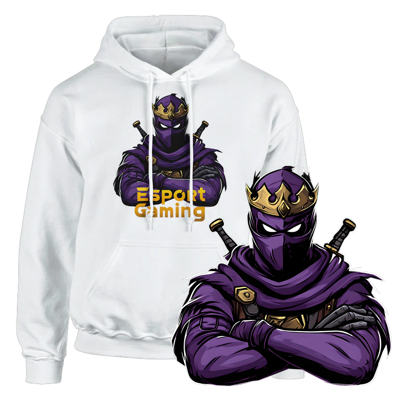 Purple Ninja Hoodie - Voksne/unge